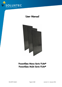 Manual Soluxtec PowerSlate Multi Serie FL60 Solar Module