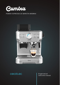 Manual Cecotec Cumbia Power Espresso 20 Barista Aromax Espresso Machine
