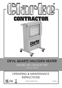 Manual Clarke Devil 371PD Heater