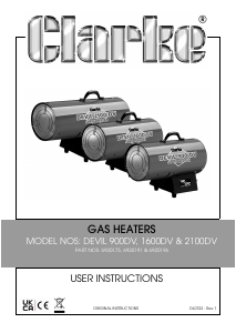 Manual Clarke Devil 2100DV Heater