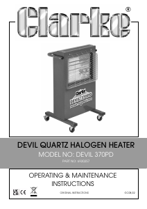 Manual Clarke Devil 370PD Heater