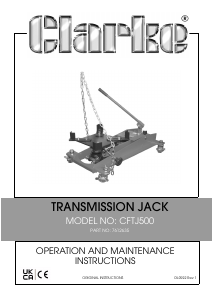 Manual Clarke CFTJ 500 Jack