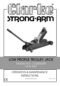 Manual Clarke CTJ 2000LPB Jack