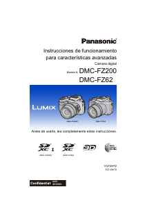 Manual de uso Panasonic DMC-FZ62EB Lumix Cámara digital