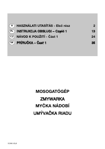 Használati útmutató Zanussi DA 4352 Mosogatógép