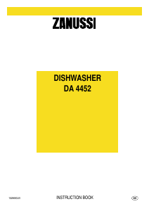 Manual Zanussi DA 4452 Dishwasher