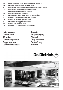 Manuál De Dietrich DHP2962BX Odsavač par