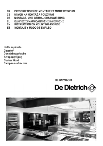 Handleiding De Dietrich DHV2963B Afzuigkap