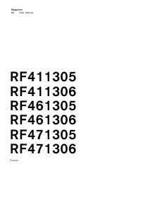 Manual Gaggenau RF461306 Freezer