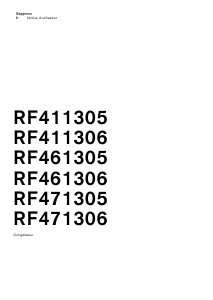 Mode d’emploi Gaggenau RF471306 Congélateur