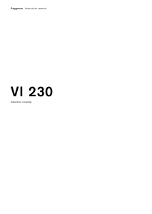 Manual Gaggenau VI230114 Hob