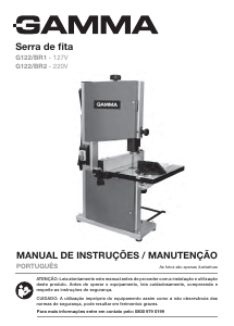 Manual Gamma G122/BR2 Serra de fita