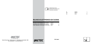 Manuale Imetec I8901 Bilancia da cucina