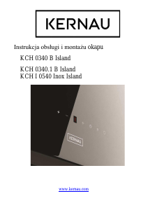 Instrukcja Kernau KCH I 0540 Inox Island Okap kuchenny