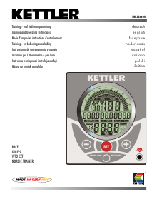 Manual de uso Kettler SM 3308-68 Consola de fitness