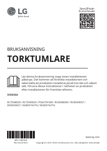 Bruksanvisning LG RV3DN9037 Torktumlare