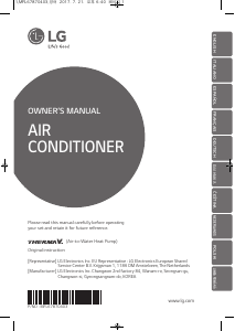 Manual LG HN1636 Heat Pump