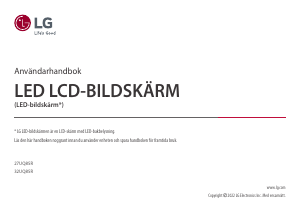 Bruksanvisning LG 27UQ85R-W LED skärm