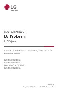 Bedienungsanleitung LG DBU510RG ProBeam Projektor
