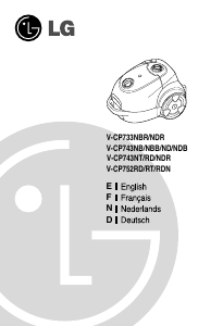 Manual LG V-CP743NDR Vacuum Cleaner