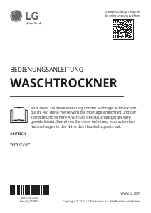 Bedienungsanleitung LG W4WR42966 Waschtrockner