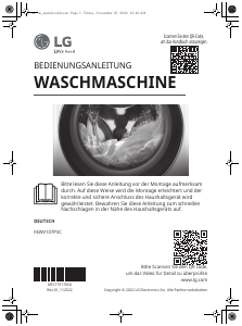 Bedienungsanleitung LG F4WV107P3C Waschmaschine
