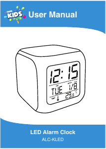 Manual Laser ALC-KLEDUN-WH Alarm Clock