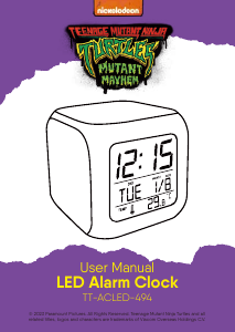 Manual Laser TT-ACLED-494 Turtles Alarm Clock