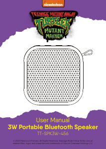 Manual Laser TT-SPK3G-548 Turtles Speaker