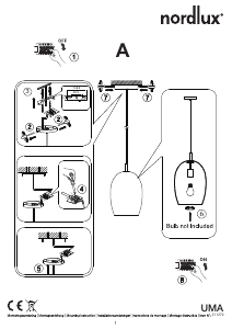 Manual de uso Nordlux Uma 23 Lámpara