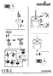 Manual Nordlux Cardine 35 Candeeiro