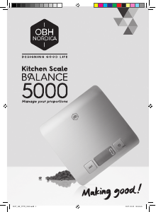 Manual OBH Nordica 9837 Balance 5000 Kitchen Scale