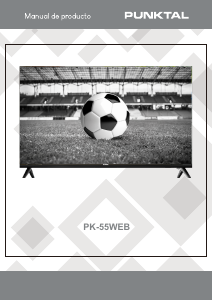 Manual de uso Punktal PK-55 WEB Televisor de LED