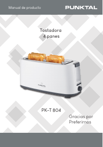 Manual de uso Punktal PK-T 804 Tostador