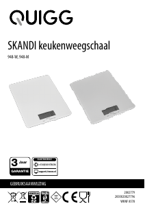 Handleiding Quigg 948-M Skandi Keukenweegschaal