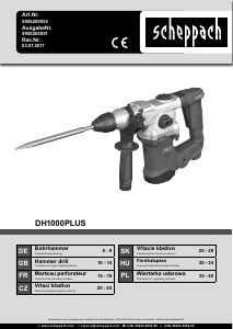 Manual Scheppach DH1000PLUS Demolition Hammer