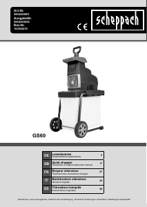 Manuale Scheppach GS60 Biotrituratore