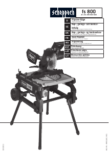 Bedienungsanleitung Scheppach FS800 Gehrungssäge