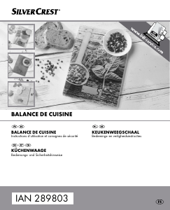 Mode d’emploi SilverCrest IAN 289803 Balance de cuisine