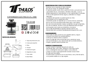 Manual Thulos TH-EX48 Citrus Juicer