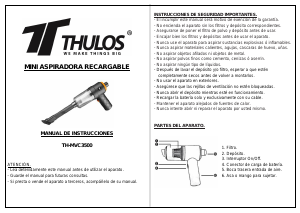 Manual Thulos TH-MVC3500 Handheld Vacuum