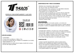 Manual de uso Thulos TH-BY19 Espejo