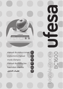 Manual de uso Ufesa BC1600 Báscula de cocina