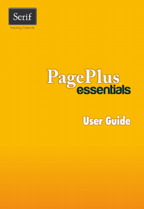 Manual Serif PagePlus Essentials