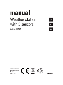 Handleiding Rubicson 49101 Weerstation