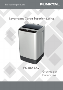 Manual de uso Punktal PK-065 LAV Lavadora