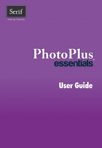 Manual Serif PhotoPlus Essentials