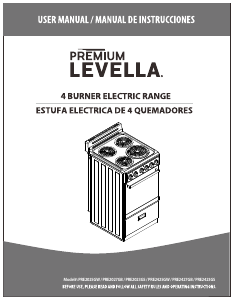 Manual Premium PRE2423GS Range