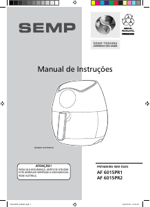 Manual Semp AF 6015 PR1 Fritadeira