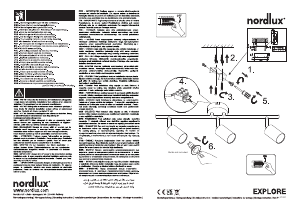 Návod Nordlux Explore 3 Svietidlo